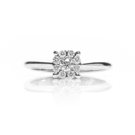 Anello Promesse Donna in Oro bianco Diamante 0.28 Ct FMV5028 - FMV5028